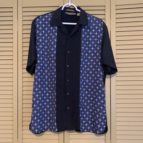 💯 Washable Silk Men’s Camp Style Casual Shirt - Picture 6 of 10